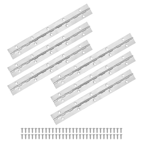 Pack silver continuous piano - 6-pack,