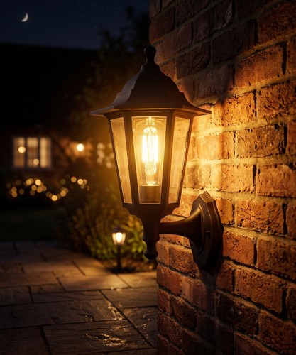 Black outdoor wall light - outdoor,