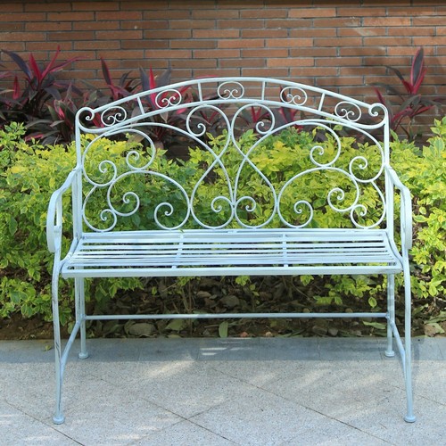Metal garden bench patio - metal,