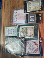 Vintage Counted Cross Stitch Kits Bucilla, Dimensions, Candamar Designs, Ect