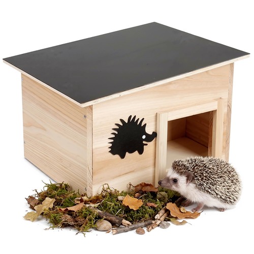 Wooden hedgehog house - hedgehog, 2