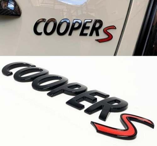 Black cooper rear badge - rear,