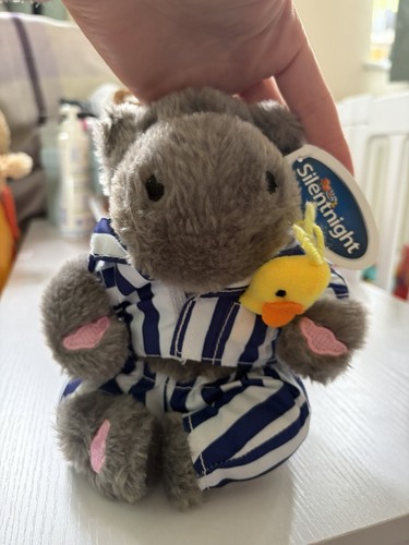 Silent night hippo plush - night,