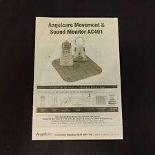 Angelcare AC401 Replacement Instructions Operation Manual for Baby Monitor