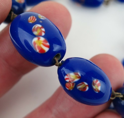 Czech venetian blue bead - blue,