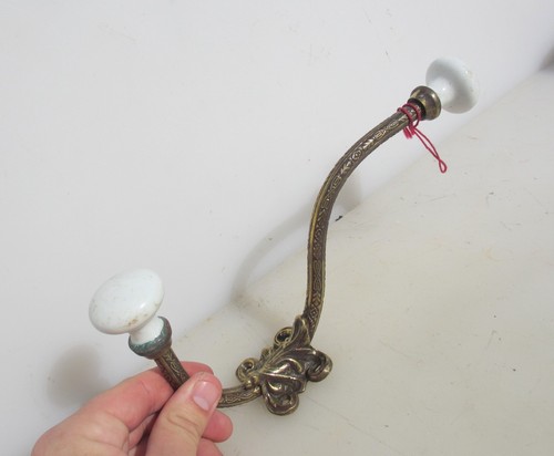 Large antique brass - brass, hook