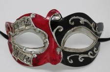 RED BLACK SILVER MUSICAL NOTES