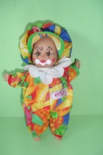 VINTAGE 80s MINI CLOWN DOLL zapf creation pagliaccino 22 cm occhi dormienti old