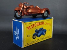 Matchbox Lesney 66b Harley Davidson Motorcycle & Sidecar NMB