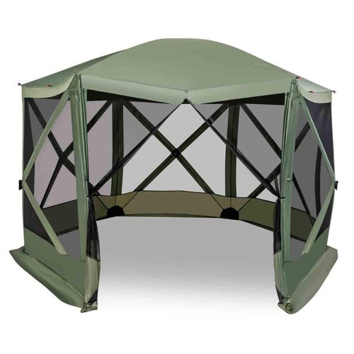 Sided camping gazebo instant - 6-sided,