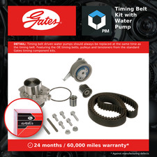 Timing Belt & Water Pump Kit fits VW TRANSPORTER Mk6 2.0D 2015 on Set Gates New