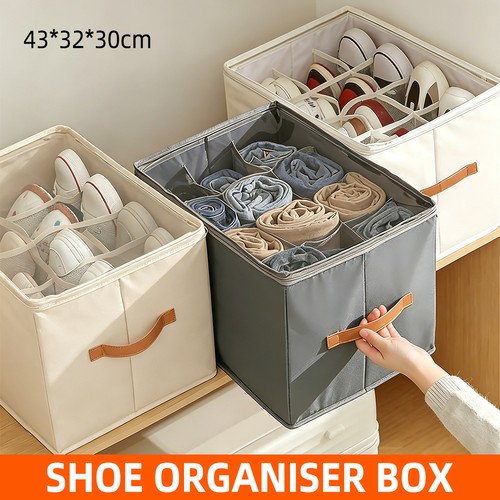 Foldable shoe storage - storage, box