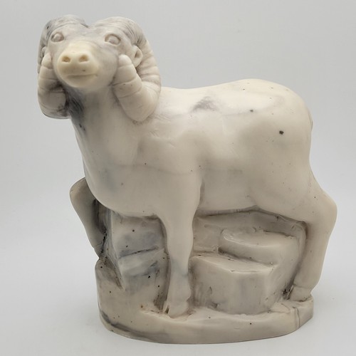 Bighorn ram figurine pearlite - ram,