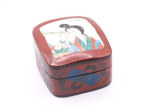 Vintage chinese wooden lacquer - vintage,