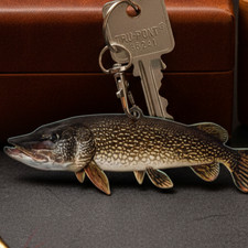 Northern Pike Fish Keychain
