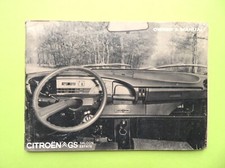 CITROEN GS OWNERS MANUAL