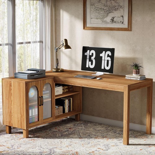 Shaped desk modern - desk,