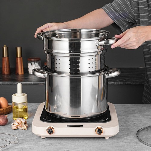 Stainless steel pasta pot - stainless,