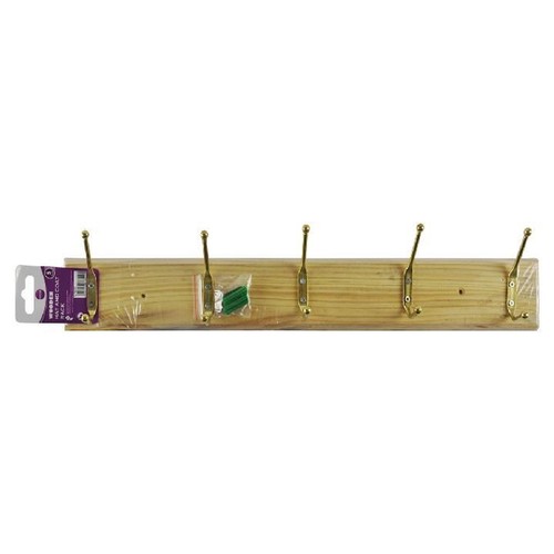 Wooden hat coat rack - &,
