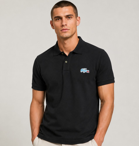 Lacoste men black polo - polo, shirt
