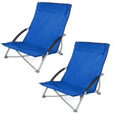 2 x Low Folding Camping Beach