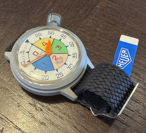 Heuer yacht timer - (tag), white