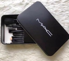 Mac Makeup Brush Set Iron Box Set Blush Eyeshadow Foundation Brush 12PCS