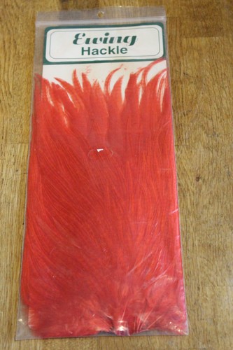 Ewing red fly tying cape - red,