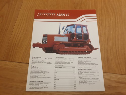 Fiat 1355 crawler tractor - fiat,