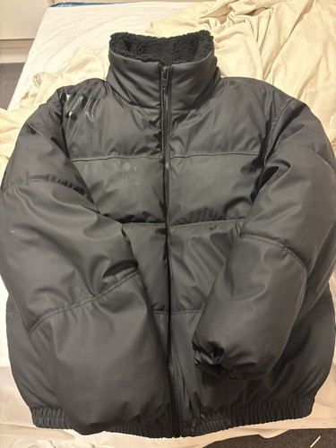 Zara rubberised sherpa collar