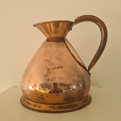 Victorian copper measuring jug - copper,