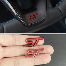 3D Metal Car Logo ST Steering Wheel Badge for Ford Focus 2 3 K2 MK3 MK7 Kuga Pum