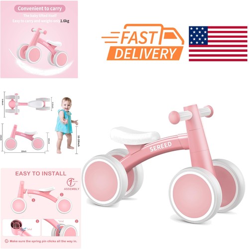 Pink balance bike - pink,