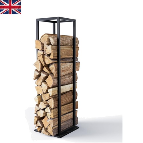 Sleek black metal log - sleek,