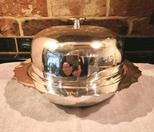 Vintage Silver Plate Dome Top