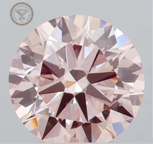 Fancy pink round vs2 - ct,