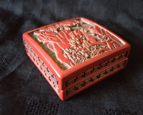 Chinese cinnabar lacquer - cinnabar,