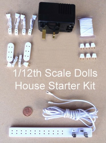 Dolls house wiring starter - house,