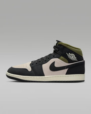 Nike Air Jordan 1 Mid SE Light Orewood Brown Men's Trainers in Various Sizes