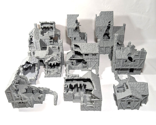 Medieval city ruins terrain - medieval,