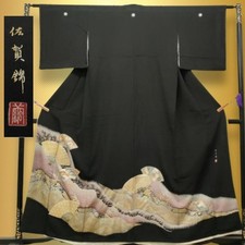 Japanese Black Tomesode Kimono