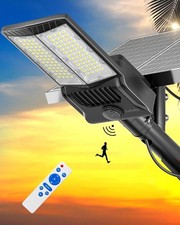 Gefolly Solar Street Lights Outdoor,Commercial Parking Lot Light Dusk to Dawn