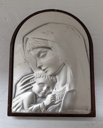 Solid silver madonna - silver,