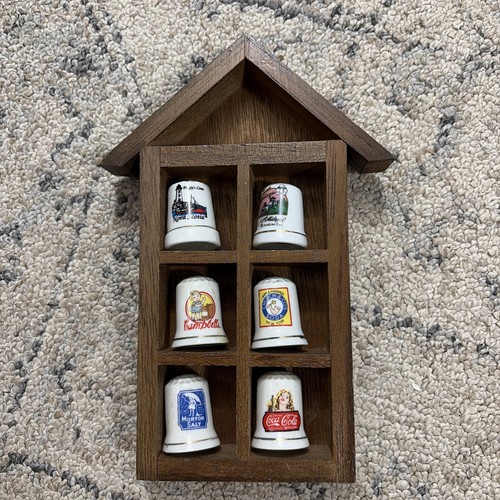Porcelain thimbles hanging - &,