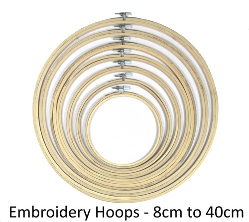Bamboo embroidery rings - bamboo, hoops