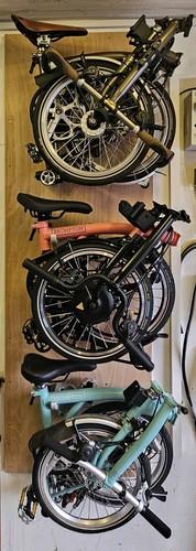 Brompton folding bicycle - folding,