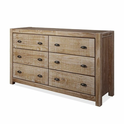 Rustic drawer double dresser - double,