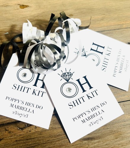 Hangover kit tags hen - x,