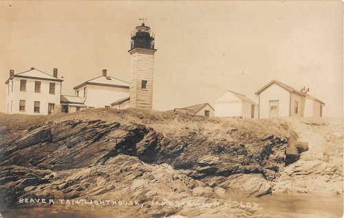 1910 rppc beaver tail light - c.1910,