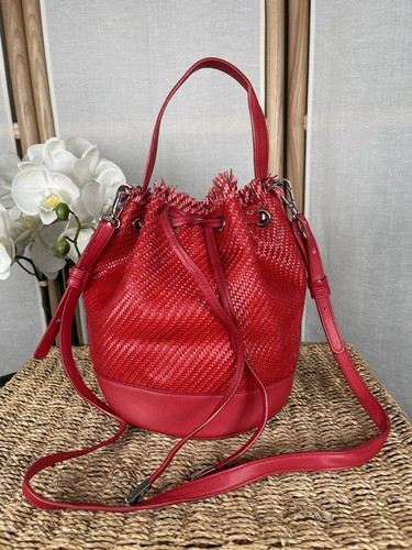 Zara red woven - , bucket